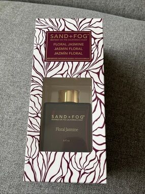 NEW❗️SAND+FOG Floral Jasmine Reed Diffuser - 5 reeds 6 fl oz 177 ml